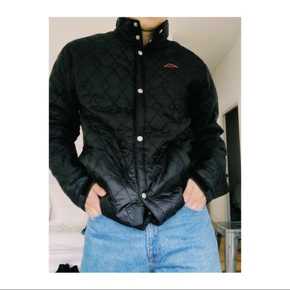 kappa windbreaker black
